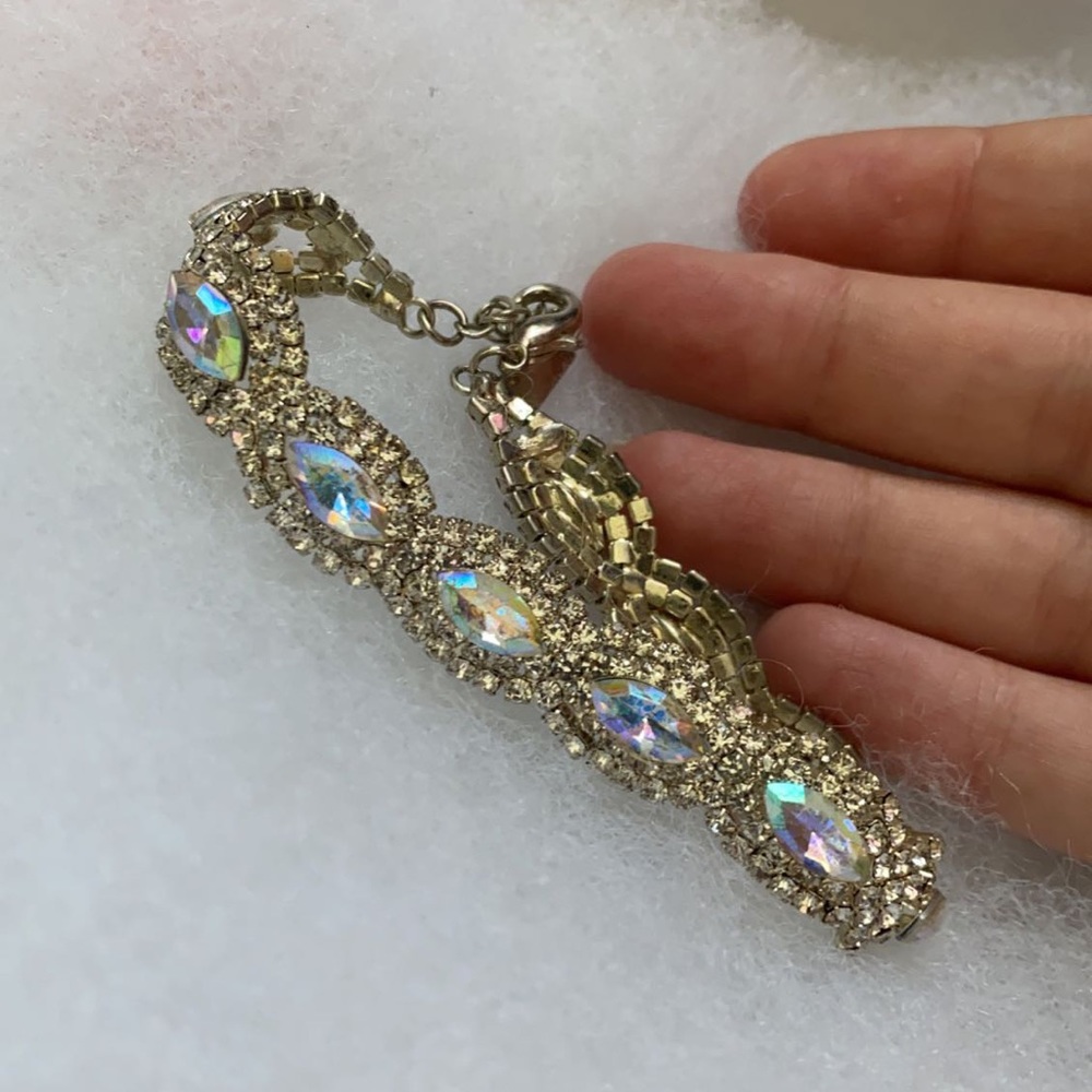Iridescent bracelet.